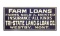 Original Westby Montana Farm Loans Sign Early 1900