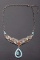 Signed Navajo Sterling & Turquoise, Coral Necklace