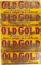 Five NOS Single-Sided Old Gold Cigarettes Ad Signs