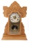 Pressed Oak Mantle Clock by E. Ingraham CO.