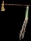 Arapaho Brass Head Pipe Tomahawk Beaded Drop 1890