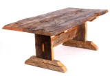 Montana Rustic Reclaimed Timber Harvest Table