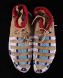 Crow Indian Beaded Moccasins