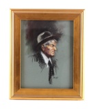 Donald Muth Pastel Portrait of C.M. Russell