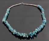 Kingman Turquoise & Heishi Bead Necklace