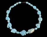 Cripple Creek Turquoise Chunk Necklace