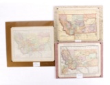 Three Turn of the 19th C. Montana County Maps