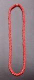 Hudson Bay Red White Heart Trade Bead Necklace