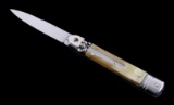 AKC Italian Stiletto Lever Lock Switchblade Knife