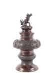 19th Century Bronze Oriental Monumental Censer