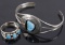 Navajo Morenci Turquoise & Sterling Cuff & Ring