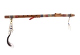 Lakota Sioux Quilled & Beaded Flute c. 1880-1900