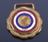 Early Yellowstone National Park Enameled Watch Fob