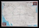 Burlington Route - Map of the West CBQ Railroad