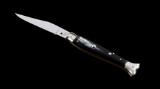 Campolin Buffalo Horn Fishtail Switchblade Knife