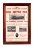 South Australia Railways Framed Advertising Poster