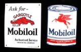 Mobiloil Porcelain Advertising Signs