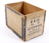 Missoula Mercantile Co. Gunpowder Tea Crate