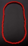 Hudson Bay Red White Heart Trade Bead Necklace