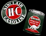 Porcelain Enamel Sinclair Petroleum Products Signs