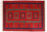 Zapotec Native American Indian Hand-Spun Wool Rug