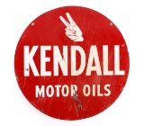 Kendall Motor Oils Double Sided Advertising Sign