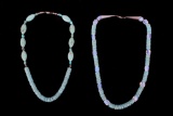 Polished Turquoise & Glass Beads Necklaces