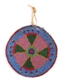 Cheyenne Indian Fully Beaded Round Pouch