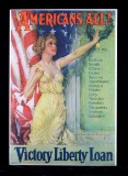 Original WWI Victory Liberty Loan War Bond Poster