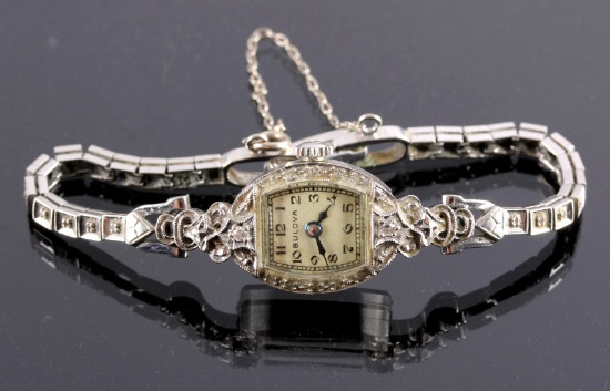 Bulova Ladies 14K Gold & Diamond Watch