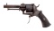 Antique Belgian 7mm Pinfire Revolver
