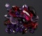 59.5ct. Faceted Amethyst, Ruby & Sapphire Gems