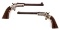 Two J Stevens Single Shot 22 Caliber Pocket Rifles