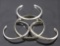 Navajo Native Sterling Silver Bracelets (4)