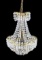 Swarovski Crystal and Brass Chandelier
