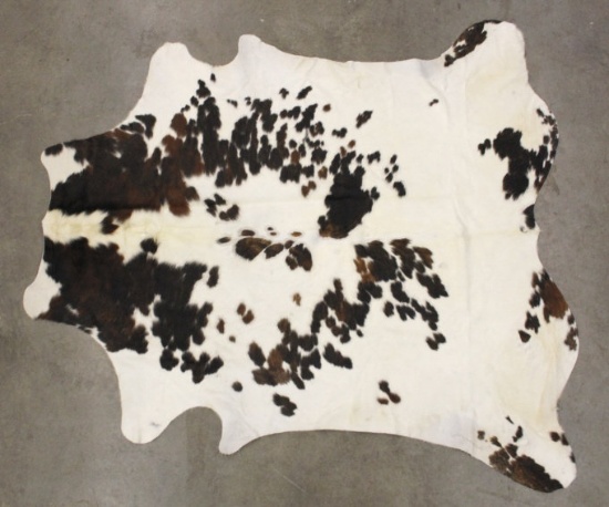 Large Black/White Spotted Cow Hide Area Rug