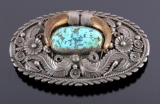 Navajo Old Pawn Silver Claw Belt Buckle c. 1900