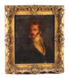 Antique Framed Dignitary Portrait Oil Painting