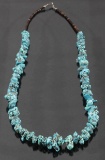 Navajo Morenci Turquoise & Heishe Bead Necklace