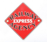 Original Railway Express Agency Porcelain Sign