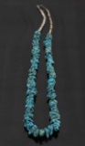 Navajo Morenci Turquoise Nugget & Heishe Necklace