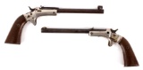 Two J Stevens Single Shot 22 Caliber Pocket Rifles