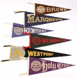 Antique University Pennant Flags