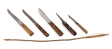 Plains Indian Trade Knife Collection & Arrow