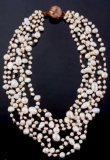 Hand-Strung Multi-Strand Freshwater Pearl Necklace