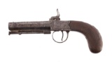 English Engraved .41 Percussion Pistol