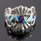 Signed Robert Chee Navajo Sterling Silver Cuff