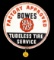 Bowes Tubeless Tire Service Advertising Sign