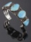 Navajo Morenci Turquoise & Sterling Bracelet
