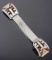Signed Zuni Mosaic Inlaid Multi-Stone Watch Band